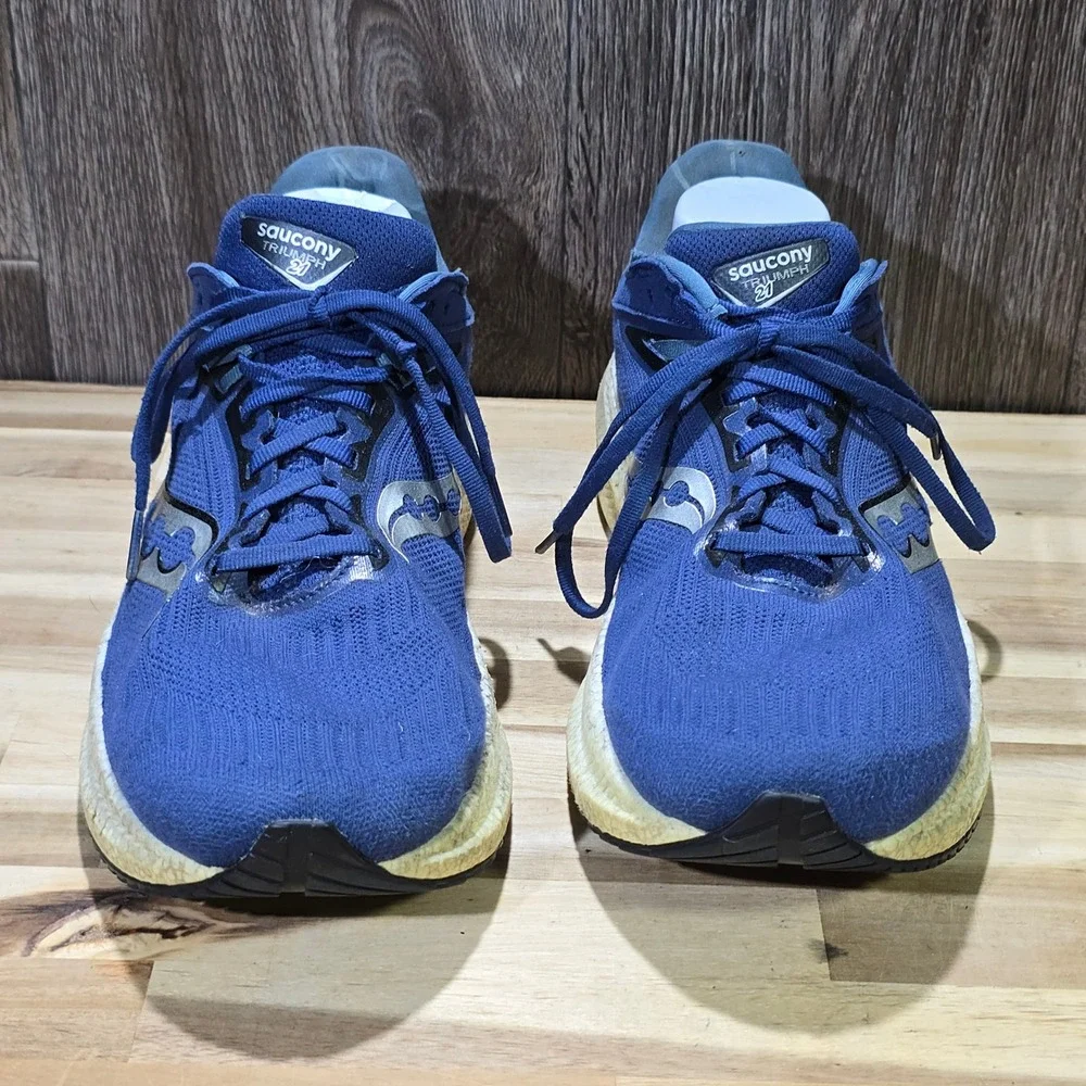 Saucony Triumph 21 Men's Running Shoes Navy‎ Blue White S20881-21 Size 11